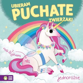 Książeczka edukacyjna Ubieram puchate zwierzaki. Jednorożce Zielona Sowa