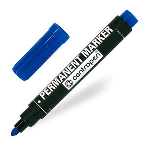 Marker permanentny wkład niebieski 2,5mm okrągła końcówka Centropen (8566)