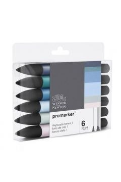 Marker specjalistyczny Zestaw 6szt skyscape wkład mix Winsor (0290118)