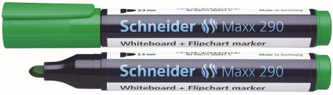 Marker suchościeralny Maxx 290 wkład zielony 2,0-3,0mm okrągła końcówka Schneider (SR129004)