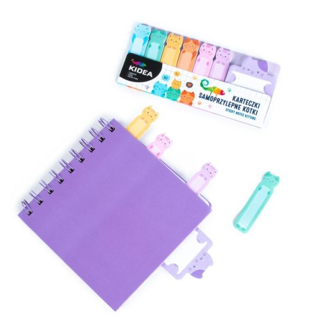 Notes samoprzylepny (karteczki) Kotki mix Kidea (KASKAKA)