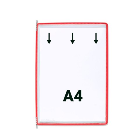 Panele prezentacyjne Tarifold A4 10 szt. czerwone (114003TR)