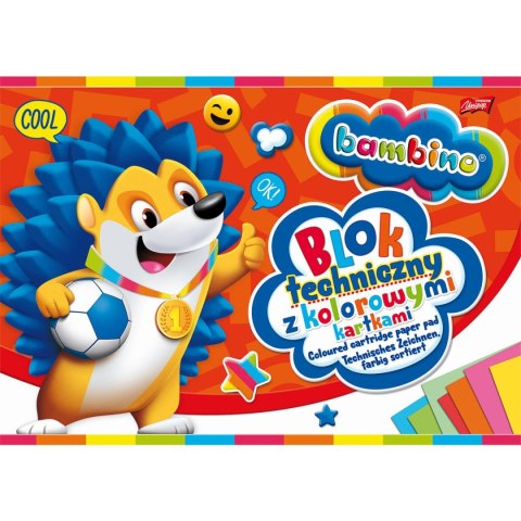 Blok techniczny Bambino A4 160g 10k [mm:] 210x297 Unipap