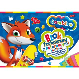 Blok techniczny Bambino A4 160g 10k [mm:] 210x297 Unipap