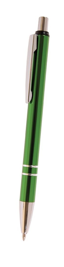 Długopis wielkopojemny Star metalowy zielony wkład niebieski 1,0mm Cresco (600005St-03)