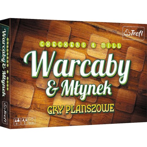 Gra planszowa Warcaby/Młynek klasyczne 01681 Warcaby / Młynek Trefl (01681)