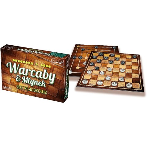 Gra planszowa Warcaby/Młynek klasyczne 01681 Warcaby / Młynek Trefl (01681)