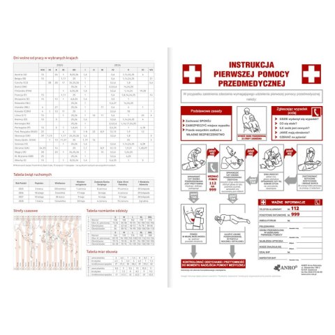 Kalendarz nauczyciela książkowy (terminarz) PCV BEZBARWNY terminarz nauczyciela B5 Wydawnictwo Wokół Nas (KWIATY)