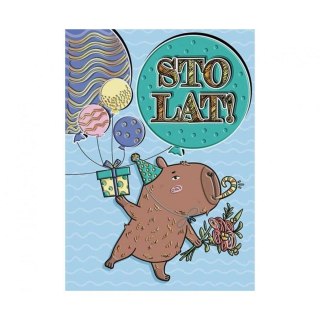 Kartka składana A5 KAPIBARA AKROBATKA A5 Henry (5908451980733)