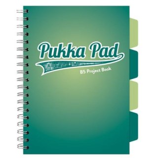 Kołozeszyt (kołonotatnik) DARK TEAL MORSKI 5032608031037 B5 80g krata Pukka (3103)