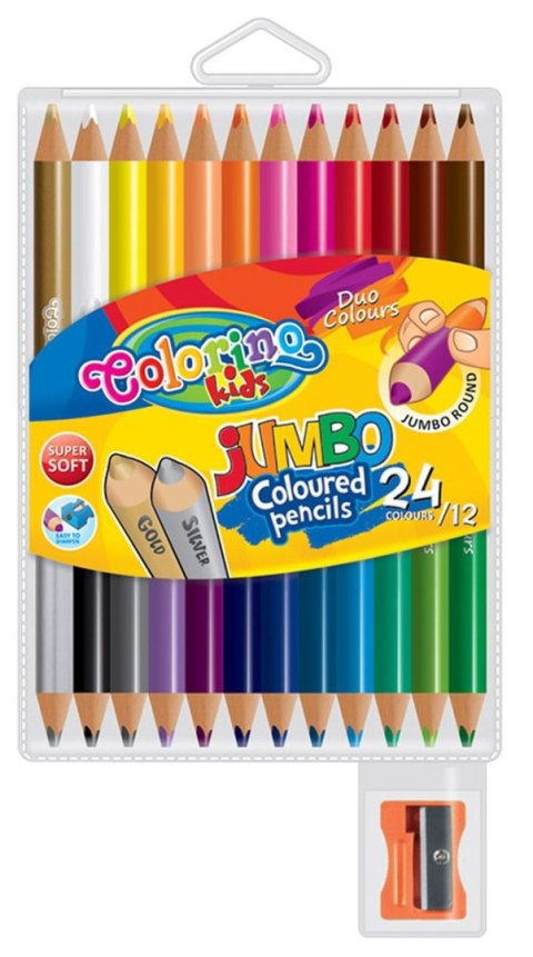Kredki ołówkowe Colorino dwustronne 12 kol. Patio (51736)