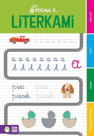 Książeczka edukacyjna Pociąg z literkami Zielona Sowa