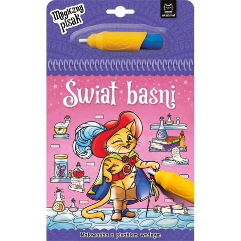 Książeczka edukacyjna Świat baśni. Malowanka z pisakiem wodnym Aksjomat