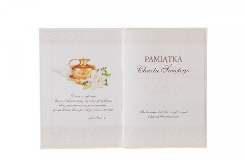 Książeczka pamiątkowa z chrztu Chrzest Matka Merigraf (5902221808715)
