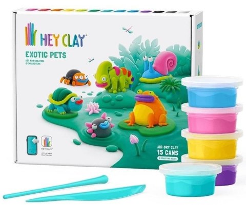 Masa plastyczna dla dzieci Hey Clay Egzotyczne zwierzęta mix Tm Toys (HLC15025CEE)