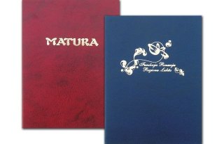 Okładka na dyplom godło a4 czarna Barbara