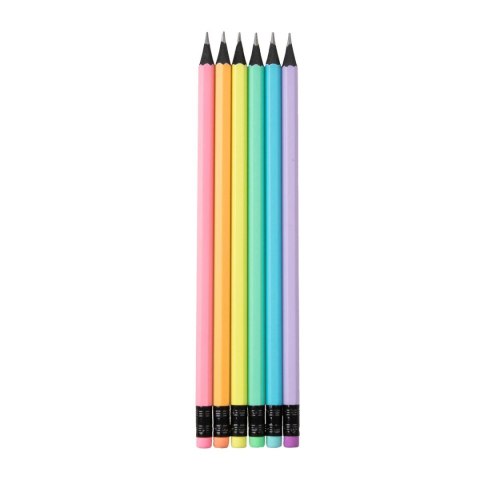 Ołówek HB pastelowy z gumką 5902315575684 HB Strigo (SSC283)