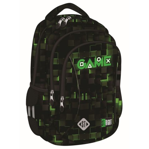 Plecak GREEN GAME 3-KOMORY St.Right (BP-26)