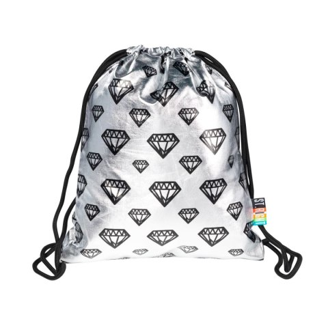 Plecak (worek) na sznurkach Stright SILVER DIAMONDS St.Right (SO-11)
