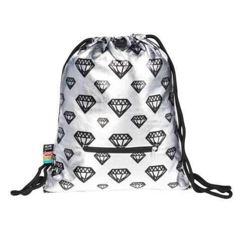 Plecak (worek) na sznurkach Stright SILVER DIAMONDS St.Right (SO-11)