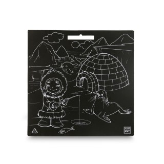 Podkład na biurko FUNNY MAT BLACK sfu1047 czarny polipropylen PP [mm:] 400x400 Strigo (8681379310475)
