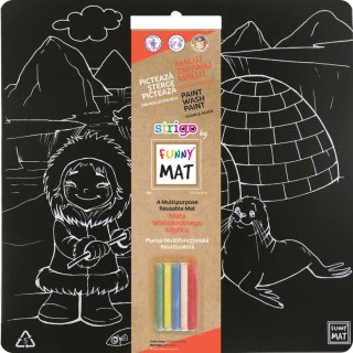 Podkład na biurko FUNNY MAT BLACK sfu1047 czarny polipropylen PP [mm:] 400x400 Strigo (8681379310475)