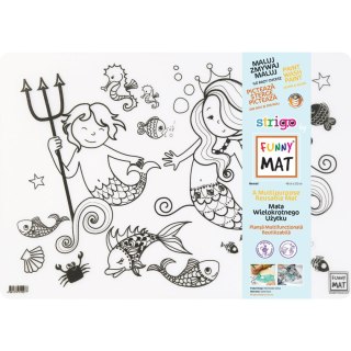 Podkład na biurko FUNNY MAT WHITE SYRENA SFU1027 polipropylen PP [mm:] 335x480 Strigo (8681379310277)