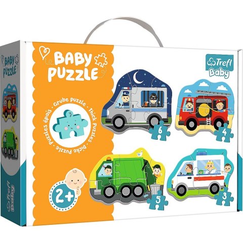 Puzzle puzzle baby classic pojazdy i zawody 3, 4, 5, 6 el. Trefl (36071)