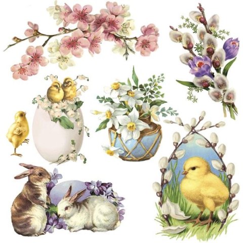 Serwetki Wielkanoc mix bibuła [mm:] 330x330 Pol-mak (SL WL)