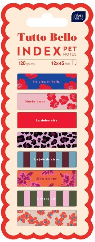 Zakładki indeksujące PRZEŹROCZYSTE FROST 120k [mm:] 12x45 Interdruk