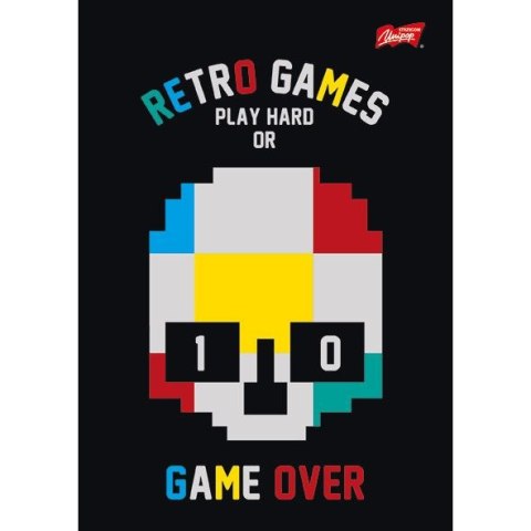 Zeszyt Gamer z lakierem miejscowym A5 60k. 70g linia Unipap