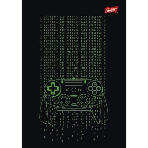 Zeszyt Gamer z lakierem miejscowym A5 60k. 70g linia Unipap