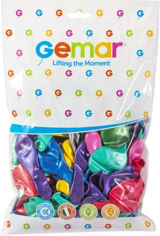 Balon gumowy Metalizowane metalizowany 100 szt mix 260mm 10cal Godan