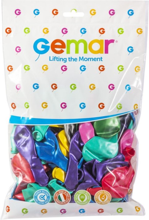 Balon gumowy Metalizowane metalizowany 100 szt mix 260mm 10cal Godan