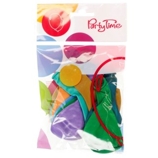 Balon gumowy party balony metalizowany 15 szt mix 250mm 10cal Arpex (K953)