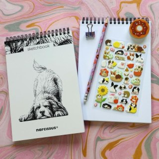 Blok artystyczny szkicownik Pies A5 120g 60k Narcissus