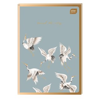 Brulion Satin Gold A6 96k. 70g krata Interdruk (BRA6#MSG)