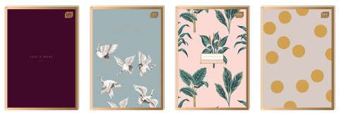 Brulion Satin Gold A6 96k. 70g krata Interdruk (BRA6#MSG)