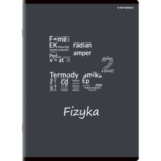 Brulion tematyczny fizyka A5 80k. 70g krata Top 2000 (400132313)