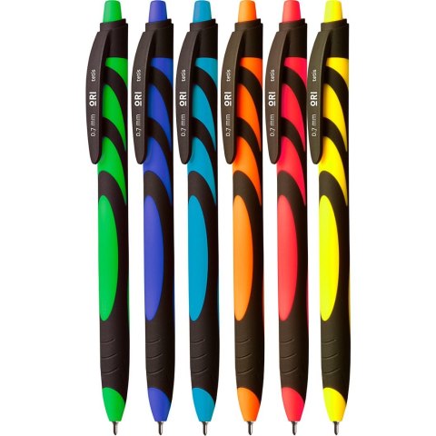 Długopis olejowy ORI wkład niebieski 0,7mm Tetis (KD912-NM)