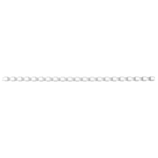 Grzbiety do bindowania A4 biały plastik śr. 8mm Titanum