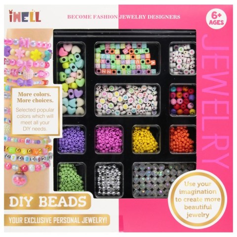 Koraliki dla dziewczynki Koraliki do nawlekania Mega Creative (553193)