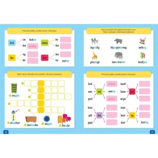 Książeczka edukacyjna Ciekawe zadania do nauki czytania. Aksjomat