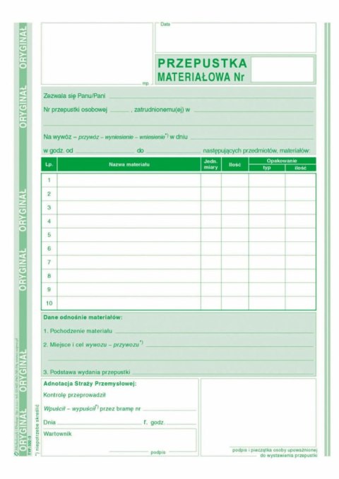 Druk samokopiujący S o/1k A5 80k. Michalczyk i Prokop (322-3)
