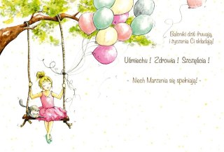 Kartka składana B6 Baletnica B6 Henry (5907465668378)