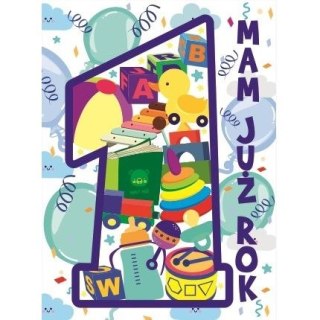 Kartka składana B6 ROCZEK NIEBIESKA Henry (5907465661201)