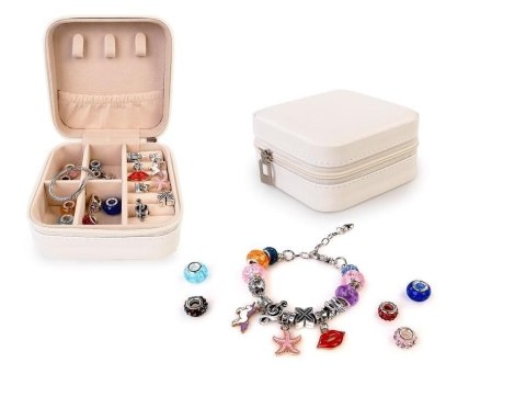 Koraliki dla dziewczynki Zestaw do tworzenia biżuterii w kuferku Artyk (137501)