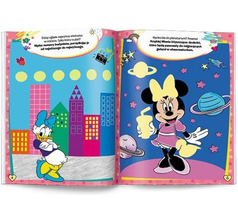Książka dla dzieci Minnie. 100 brokatowych naklejek Ameet (NB 9104)