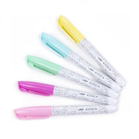 Marker specjalistyczny Pastel do tkanin wkład mix okrągła końcówka Kidea (MPOT5KA)