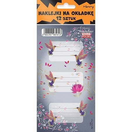 Naklejka na zeszyt kolibry Henry (5905701481613)
